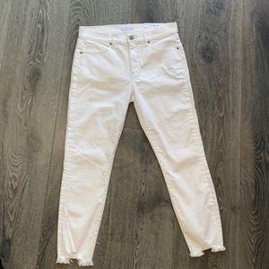 White Jean pants Loft NWT